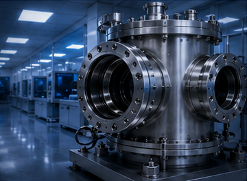 Vacuum chamber in a clean industrial facility