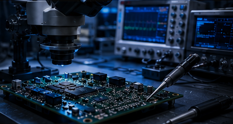 Electronics diagnostics on a circuit board